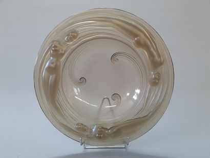 VERLYS 

Les naiades 

Plat en verre fumé

D:...