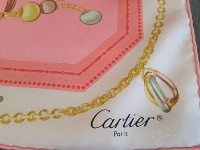 Two Cartier and Loewe silk squares. 

85...