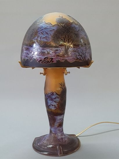 Art Nouveau style multilayer glass lamp

H:...