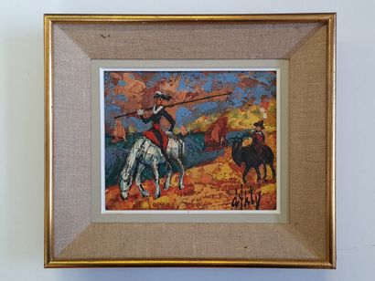 Henry DANTY (1910 - 1988)

Don Quichotte.

Huile...