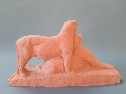 Maximilien Louis FIOT (1886-1953)

Two lionesses

Terracotta...