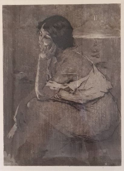 C. Verger Paris 1912.

Femme 

Estampe encadrée.

28...