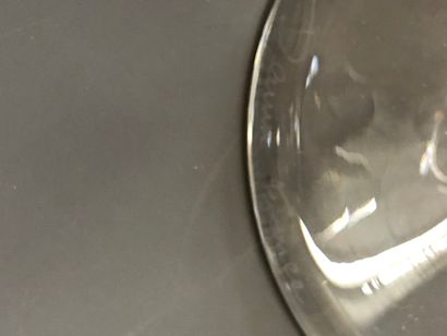 DAUM part of a crystal glass service, on...