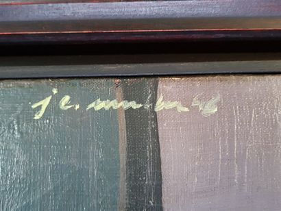 Ecole Française XX°.

La Conversation 

huile...