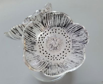 LALIQUE flacon

Bouchon à décor de fleurs....
