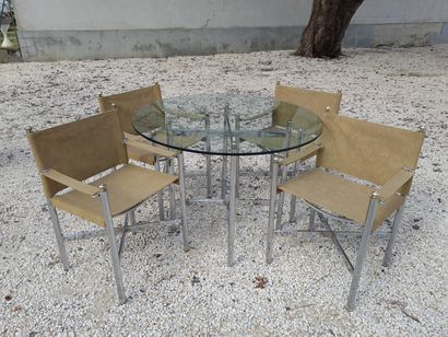 Bel ensemble de mobilier contemporain comprenant...