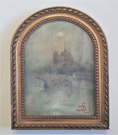 Ecole Française XIX°

Vue de Notre Dame....