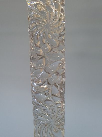 BACCARAT Beautiful lamp base in bronze and...