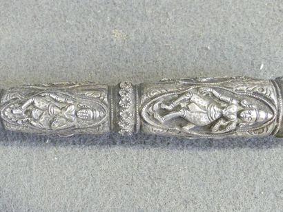 Indian silver umbrella pommel.

( Court Sale:...