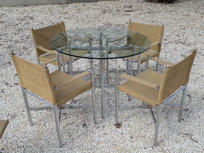 Bel ensemble de mobilier contemporain comprenant...