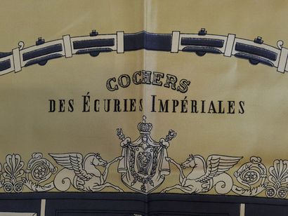 HERMÈS Paris 

Silk coachman's square model...