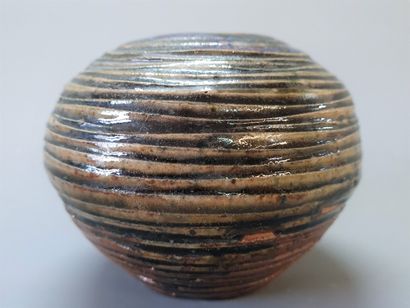 Eugène LION (1867-1945)

Vase boule en grès...