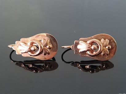 Pair of earrings sleeper earrings in 750°/...