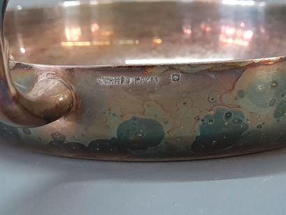 HERMES Paris 

Silver plated metal bowl with...