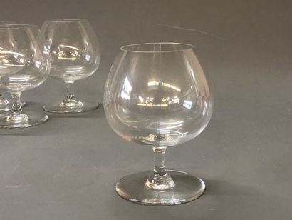 BACCARAT: suite of twelve crystal alcohol...