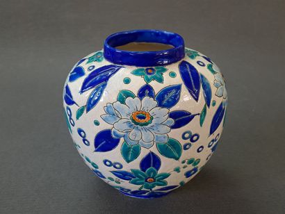KERAMIS

Vase en céramique à décor de fleurs...