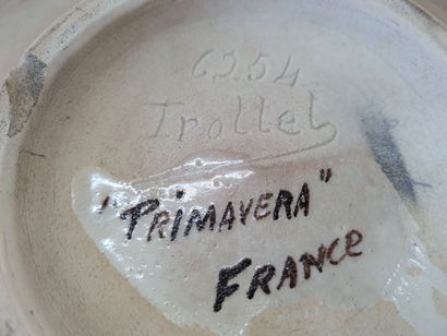 PRIMAVERA, décor par TROTTET 

Grand plat...
