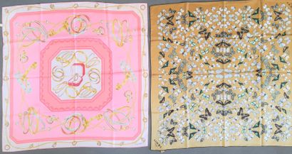 Two Cartier and Loewe silk squares. 

85...