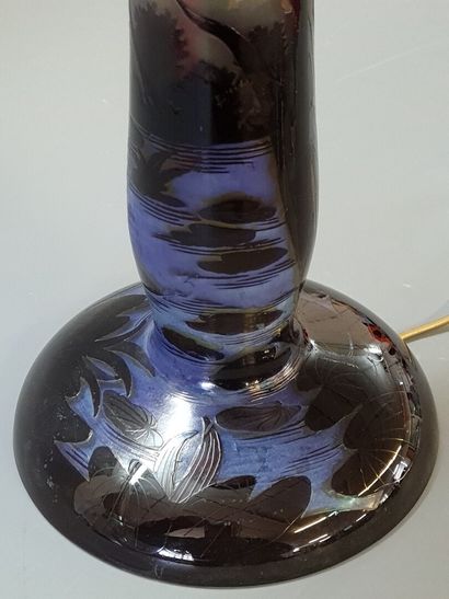 Art Nouveau style multilayer glass lamp....