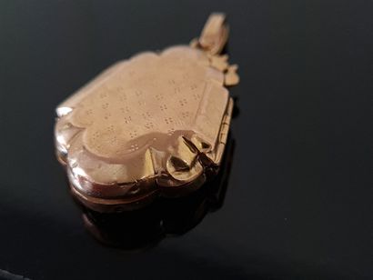 Souvenir medallion in gold 750°/ 00, inside...