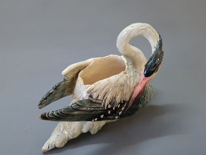 Delphin MASSIER (1836-1907) 

Héron.

Coupe...