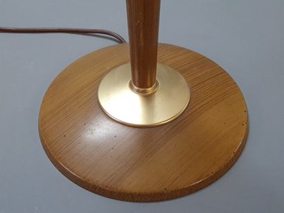 Mazda desk lamp with opal glass shade.

H....