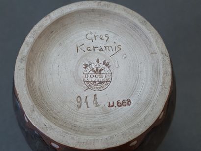 BOCH La louvière

Kéramis. 

Vase à décor...