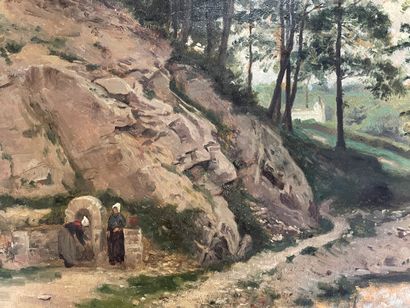 Emile ISENBART (1846-1921)

Femmes au puit.

huile...