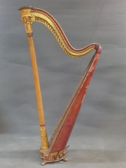 BRIMMEYR Mécanicien. Harpe en bois, cadre...