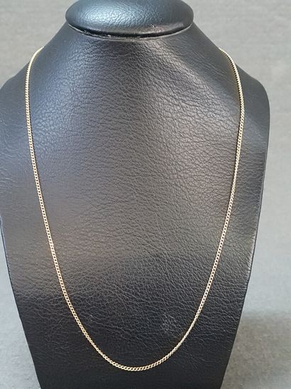 Chaine en or 750°/00, maille forçat.

L:...