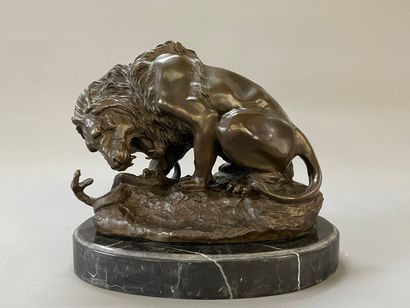 Antoine Louis BARYE (1795-1875) d'après :

Lion...