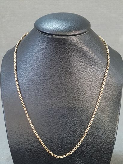 Collier en or 750°/00.

L: 50 cm.

13.42...