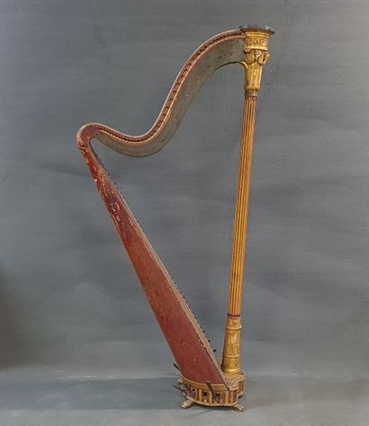 BRIMMEYR Mécanicien. Harpe en bois, cadre...