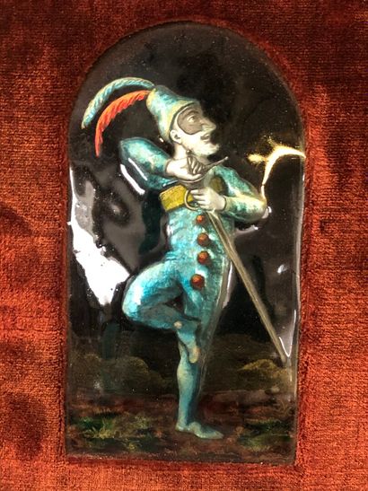 LIMOGES fin XIX°:

Arlequins

Paire de tableaux...