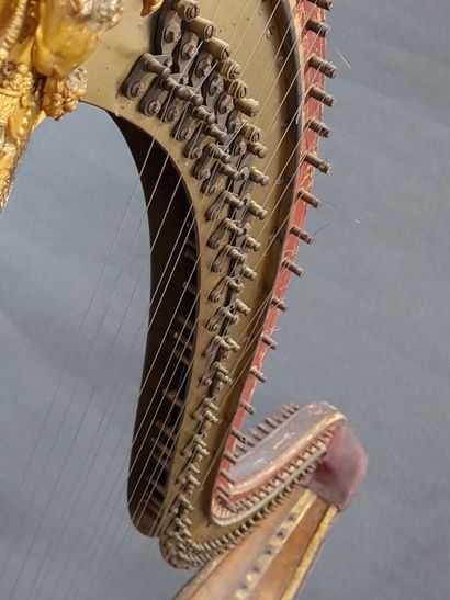 BRIMMEYR Mécanicien. Harpe en bois, cadre...