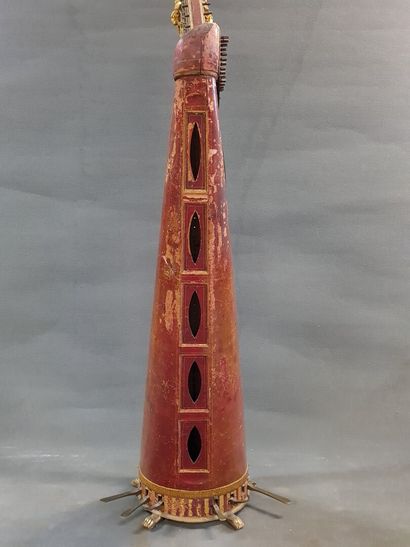 BRIMMEYR Mécanicien. Harpe en bois, cadre...