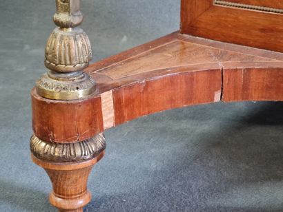 Bureau Davenport en placage de noyer et de...