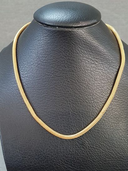 Collier en or maille tubogaz, 750°:00

L:...