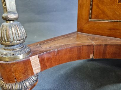 Bureau Davenport en placage de noyer et de...
