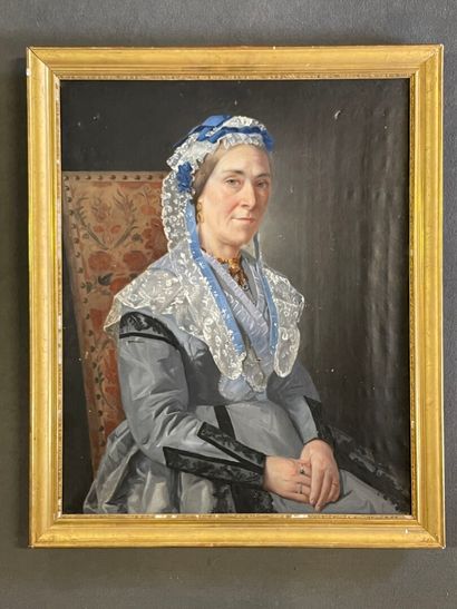 Ecole française XIX°

Portrait de femme

Huile...