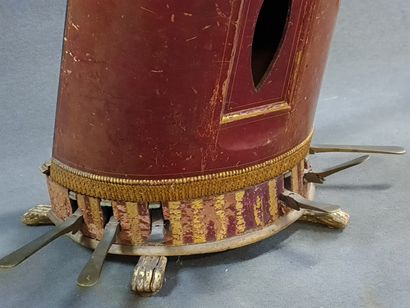 BRIMMEYR Mécanicien. Harpe en bois, cadre...
