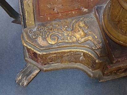 BRIMMEYR Mécanicien. Harpe en bois, cadre...