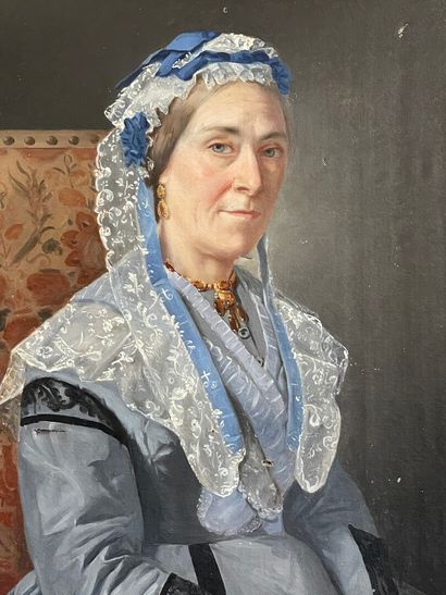 Ecole française XIX°

Portrait de femme

Huile...