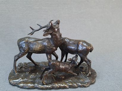 Antoine-Louis BARYE (1796-1875) d'après

Cerf,...