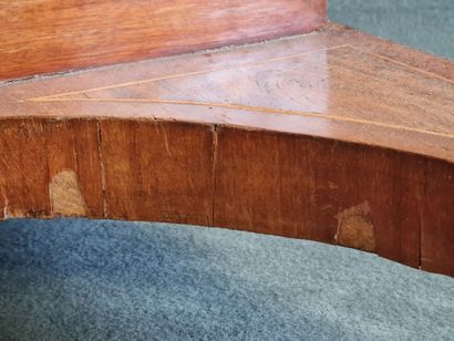 Bureau Davenport en placage de noyer et de...