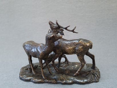 Antoine-Louis BARYE (1796-1875) d'après

Cerf,...
