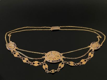 Collier en draperie, dit 