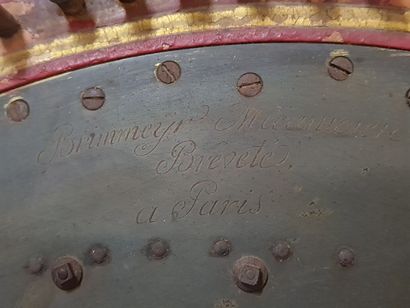 BRIMMEYR Mécanicien. Harpe en bois, cadre...