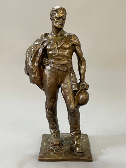 Ecole XX°:

Mineur au repos.

Sculpture en...