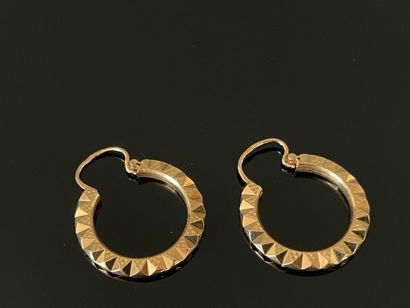 Paire de boucles d'oreille, en or 750°/ 00...